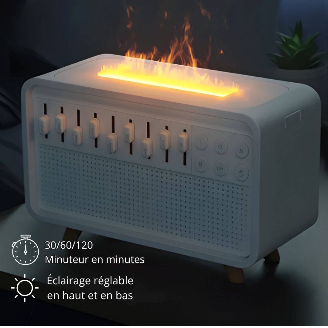 Diffuseur d’Aromathérapie & Humidificateur avec Bruit Blanc